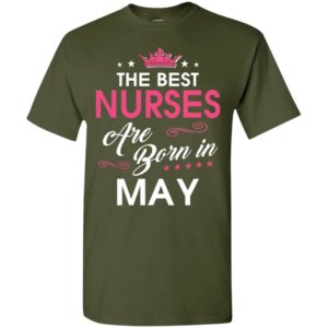 Birthday gift for nurses born in may t-shirt