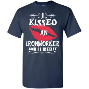 I kissed ironworker and i like it – lovely couple gift ideas valentine’s day anniversary ideas t-shirt