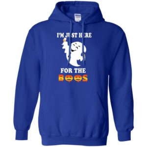 I’m just here for the boos funny wine lover halloween gift hoodie