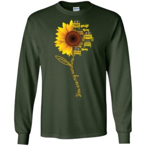 Sunflower jeep you are my sunshine cool halloween gift for christian jeep lover long sleeve