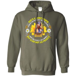She’s a sunflower but also not as fragile funny jeep lady gift hoodie