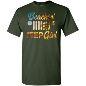 Beachin’ jeep girl funny beach jeep lover gift for women mother lady t-shirt