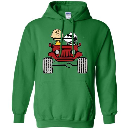 Charlie and snoopy drive jeep funny jeep fan gift hoodie