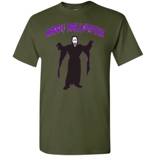 Happy halloween screaming skellington costume funny horror gift t-shirt