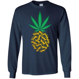 Weed leaf pinapple jeep artwork funny jeep driver gift long sleeve