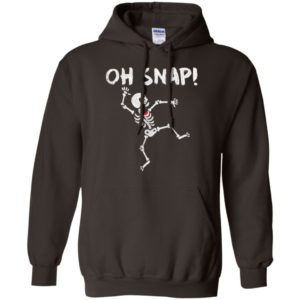 Oh snap skellington with heart funny halloween gift hoodie