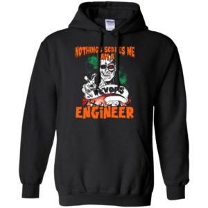 Nothing scares me i’m devops engineer funny halloween job title gift hoodie