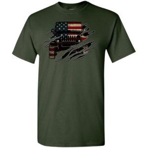 American flag jeep funny 4th july gift jeep patriot driver t-shirt