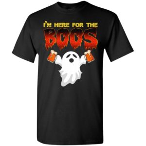 I’m here for the boos funny beer lover halloween gift t-shirt