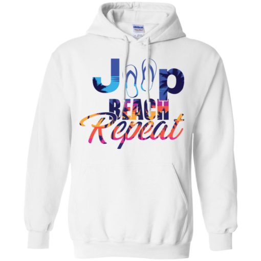 Jeep beach repeat funny jeep life lover summer gift hoodie