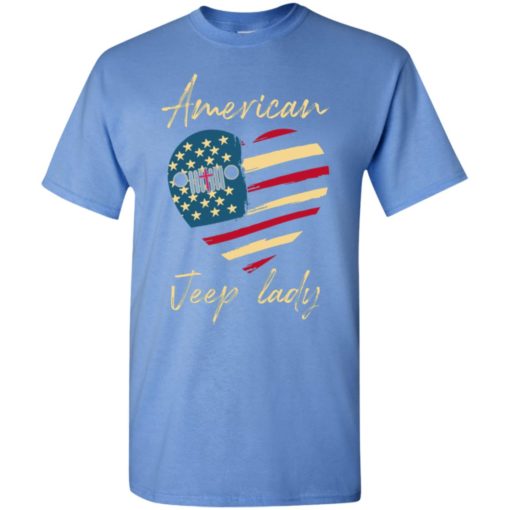 American jeep lady heart artwork cool 4th july jeep gift t-shirt