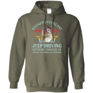 Weekend forecast jeep driving funny jeep lady gift mother’s day hoodie