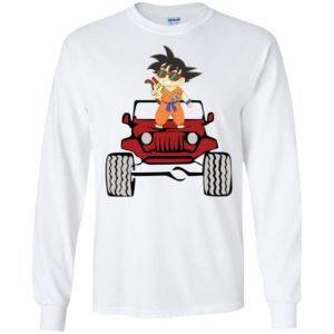 Guku kid with jeep funny gift for dragon balls fans long sleeve