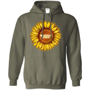 Sunflower jeep pocket jeep flower you are my sunshine hoodie