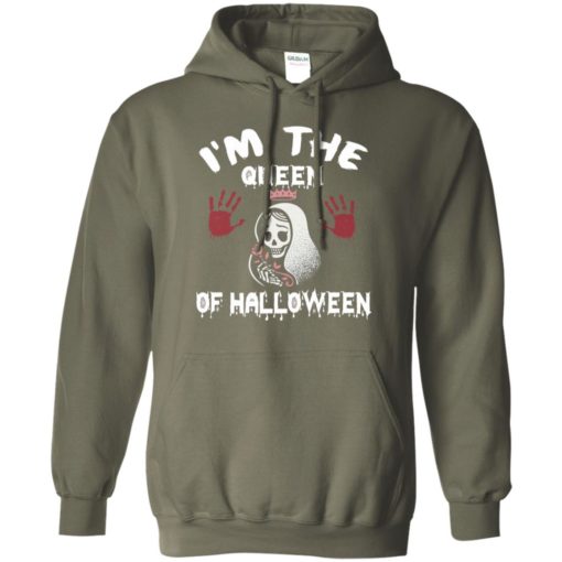I’m the queen of halloween lady skellington funny gift for mother hoodie