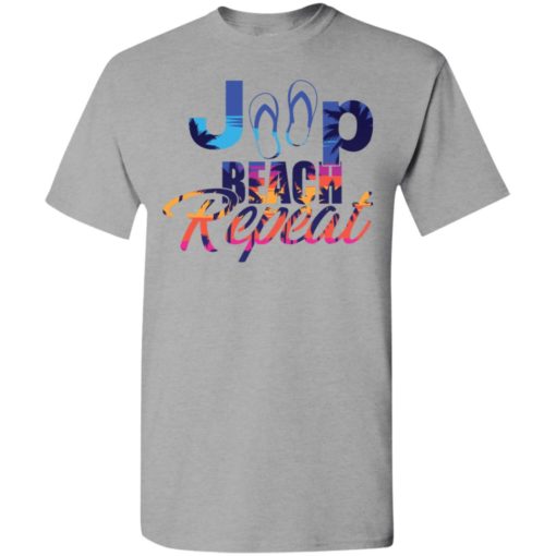 Jeep beach repeat funny jeep life lover summer gift t-shirt
