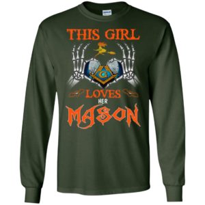 This girl loves her mason funny halloween name gift long sleeve