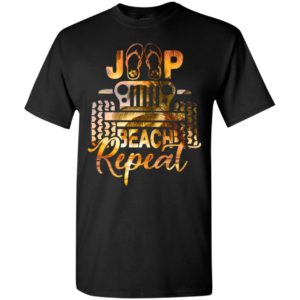 Jeep beach repeat funny travel jeep buddy gift t-shirt