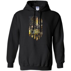 Jeep lover american flag compass artwork retro style hoodie
