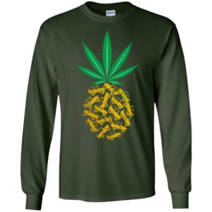 Weed leaf pinapple jeep artwork funny jeep driver gift long sleeve
