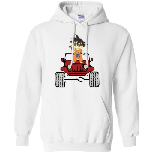 Guku kid with jeep funny gift for dragon balls fans hoodie