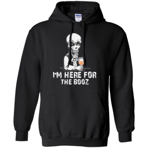 I&#8217;m here for the booz funny beer lover halloween gift hoodie