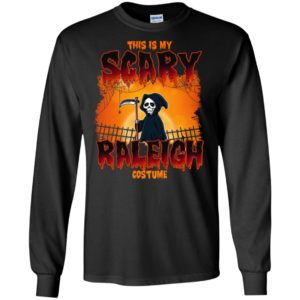 My scary raleigh costume funny death skellington halloween gift long sleeve