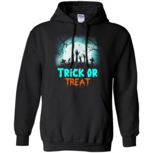 Trick or treat scary night in grave funny halloween gift hoodie