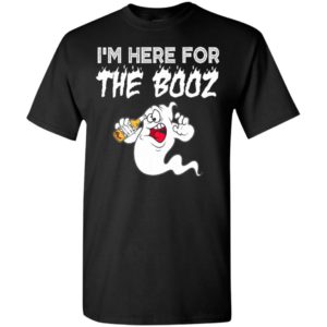 I’m here for the booz funny beer drinker halloween gift t-shirt