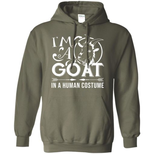 I’m a goat in a human costume funny halloween gift hoodie
