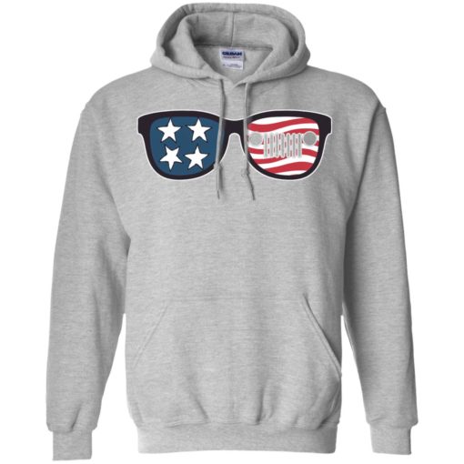 American flag and jeep sunglasses patriotic memorial 4th july gift hoodie