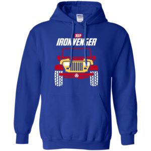 Iron jeep man ironvengers funny movie fans gift for jeep lover hoodie