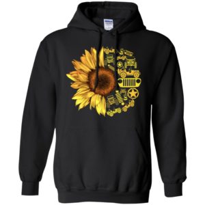 Sunflower jeep cars – jeep lover – floral flower you are my sunshine hoodie