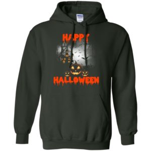 Happy halloween gift pumpkins bats night artwork hoodie