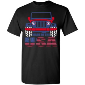Captain jeep made in the usa funny jeep gift for avengers movie fans t-shirt