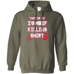This is my zombif killing shirt funny halloween lover gift hoodie