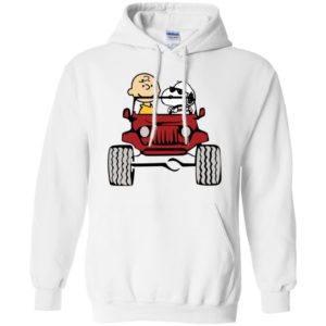 Charlie and snoopy drive jeep funny jeep fan gift hoodie