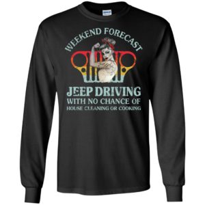 Weekend forecast jeep driving funny jeep lady gift mother’s day long sleeve