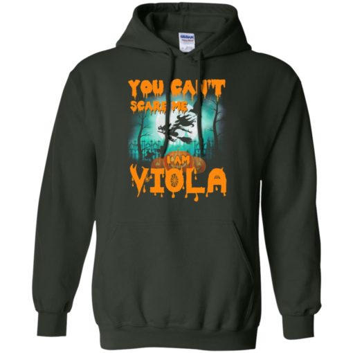 You can’t scare me i’m viola funny halloween name gift hoodie