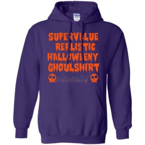Supervalue rerlistic halloweeny ghoulshirt funny halloween costume hoodie