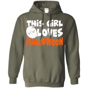 This girl loves halloween happy costume ideas gift hoodie