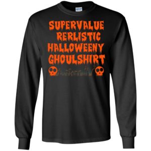 Supervalue rerlistic halloweeny ghoulshirt funny halloween costume long sleeve