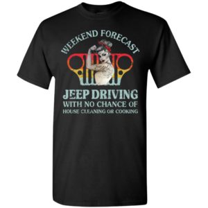 Weekend forecast jeep driving funny jeep lady gift mother’s day t-shirt