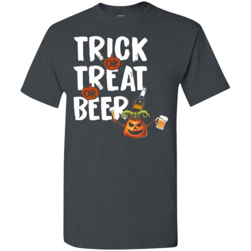 Trick treat beer funny halloween gift for drinker t-shirt