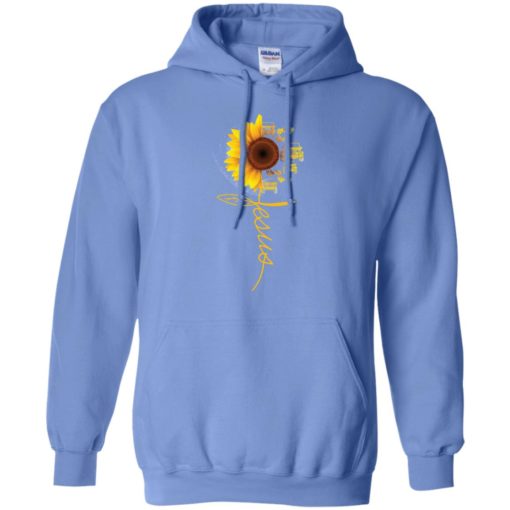 Sunflower jeep and a whole jesus love cool faith gift for christian hoodie