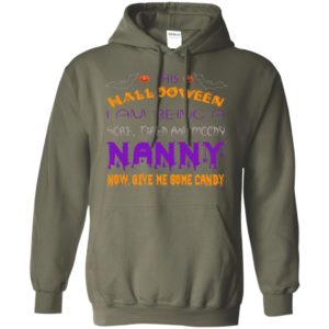 Halloween nanny – a sore tired moody funny halloween gift for grandma hoodie