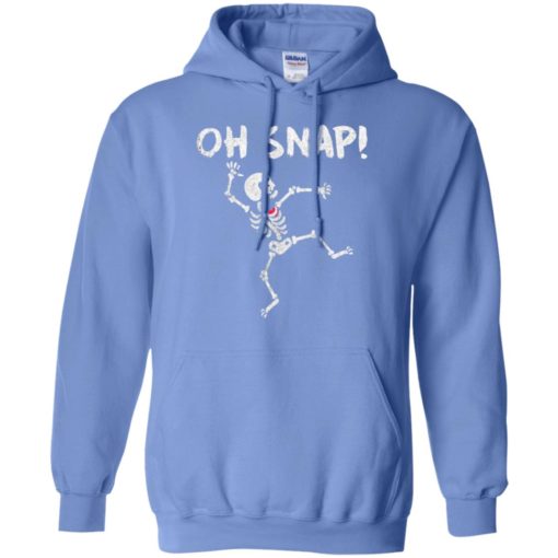 Oh snap skellington with heart funny halloween gift hoodie