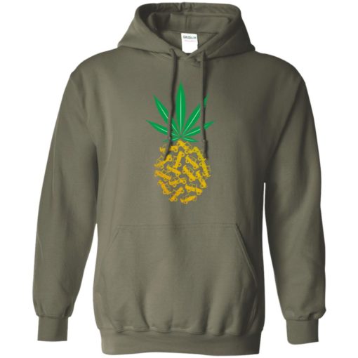 Weed leaf pinapple jeep artwork funny jeep driver gift hoodie