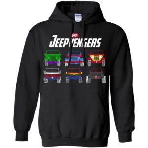 Jeepvengers endgame parody funny marvel movie fans jeep gift hoodie