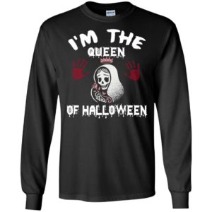 I’m the queen of halloween lady skellington funny gift for mother long sleeve